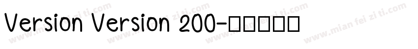 Version Version 200字体转换